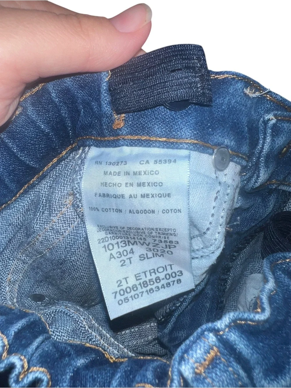 Kids Blue Wrangler Denim Jeans 12M